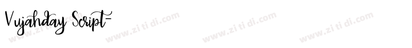 Vujahday Script字体转换